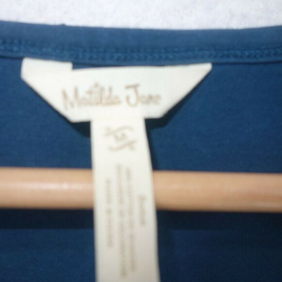 Matilda Jane Clothing Make Believe Hold The Key Dress Teal Blue Women's Medium - Picture 6 of 8